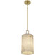 Gianna 1 Light 8 inch Bronze Gold Mini Pendant Ceiling Light
