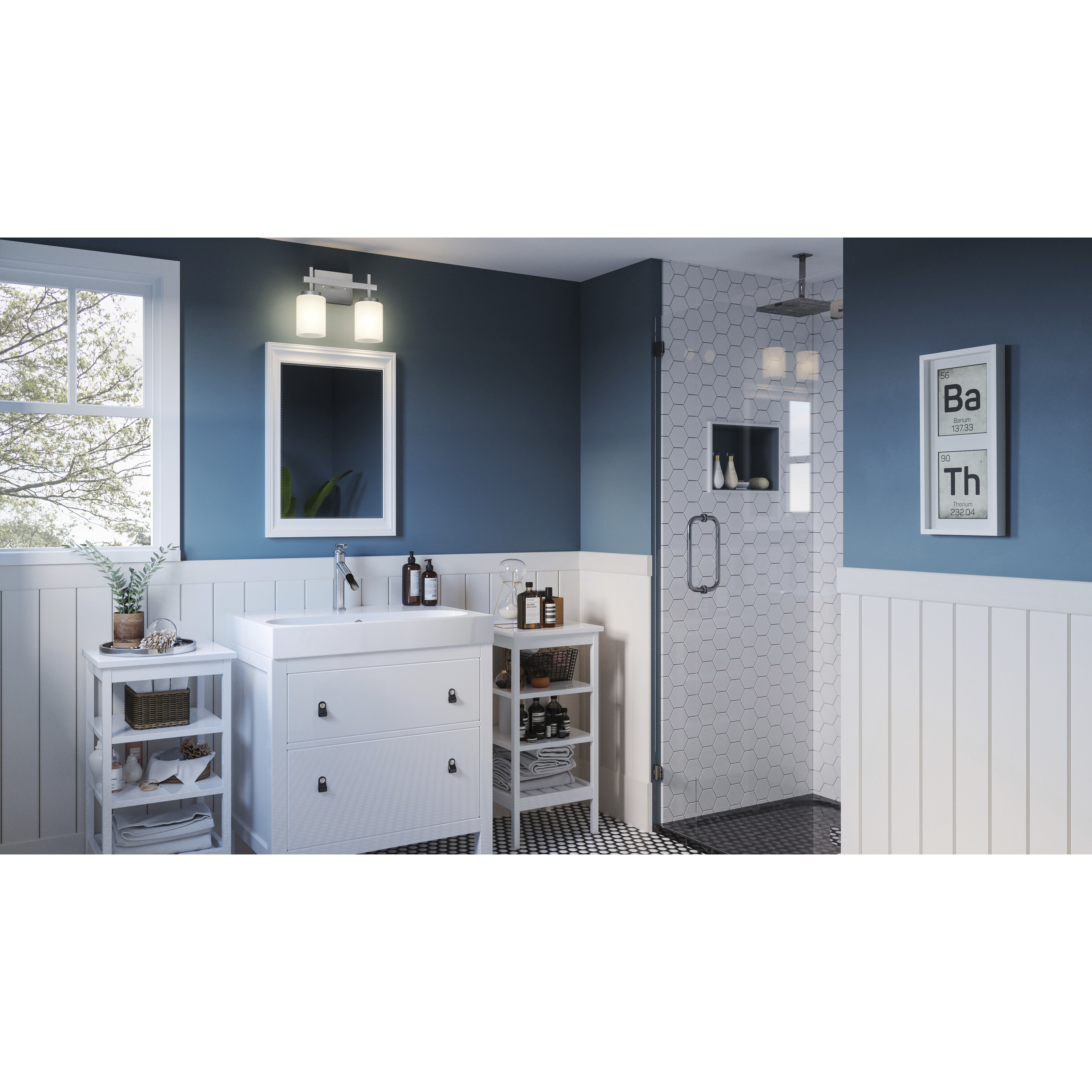 Wilburn LED 13 inch Brushed Nickel Bath Light Wall Light