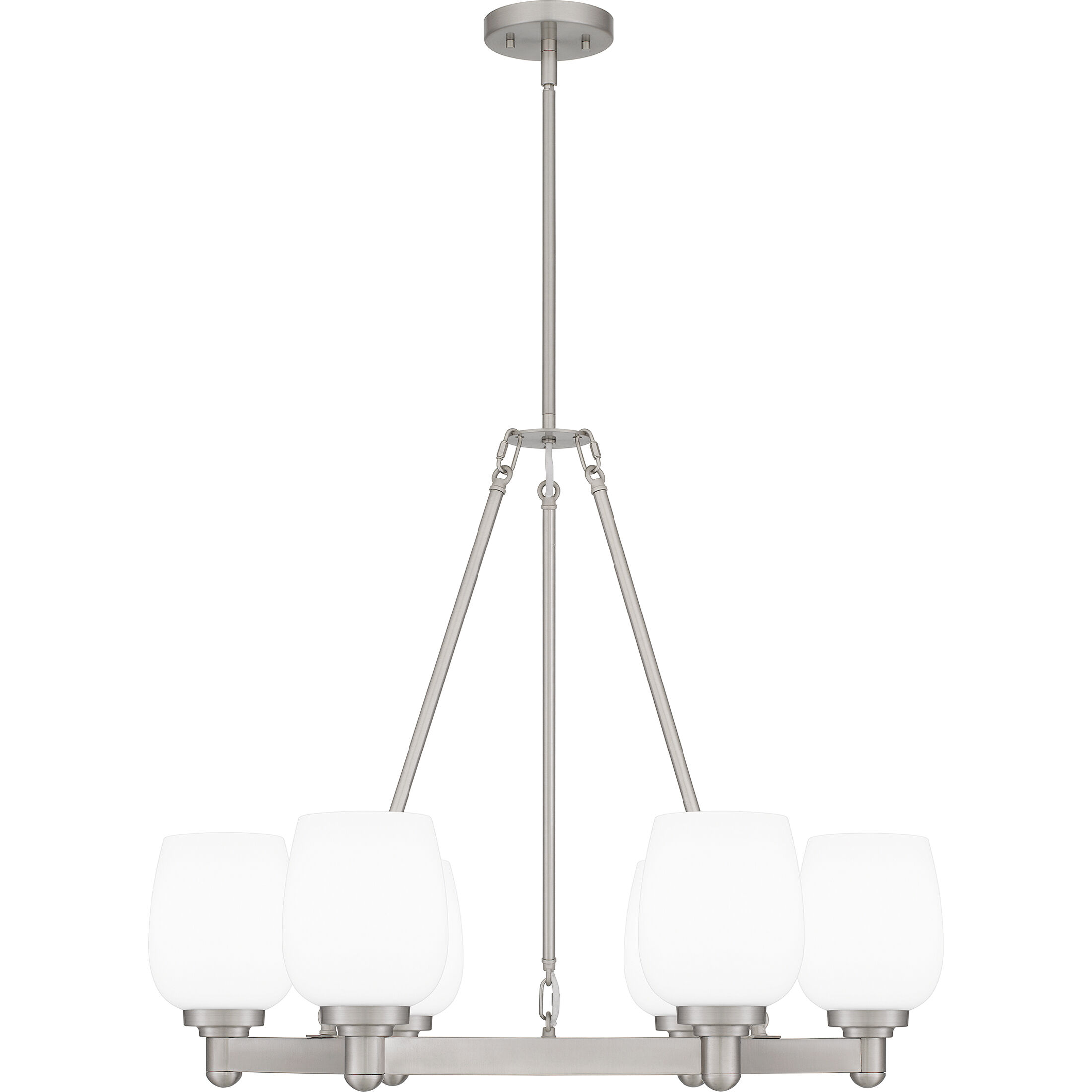 Penning 6 Light 28 inch Brushed Nickel Chandelier Ceiling Light