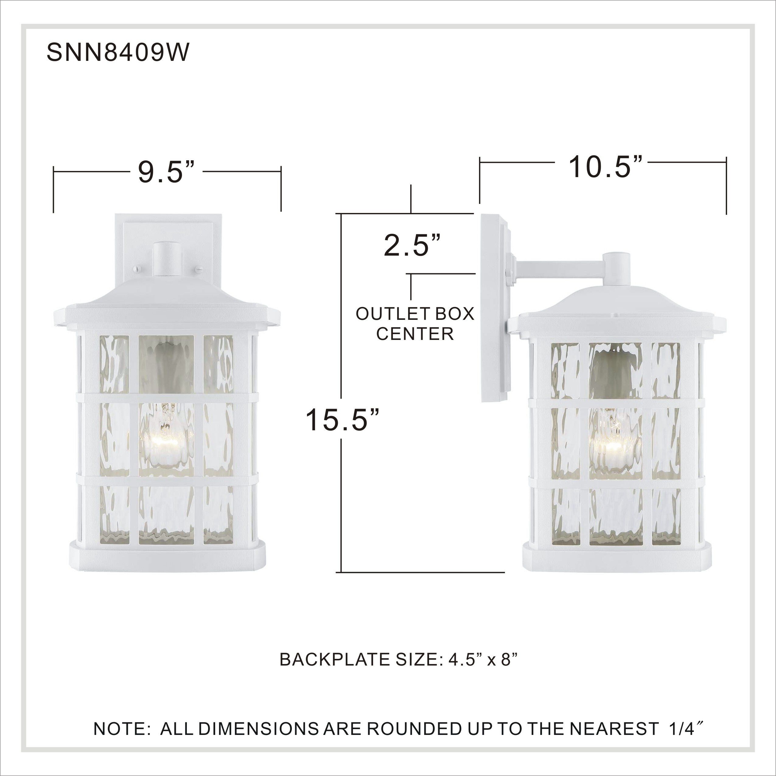 Stonington 1 Light 15.5 inch Matte White Wall Lantern