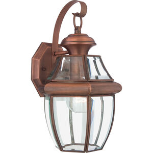 Quoizel Newbury 1 Light 14 inch Aged Copper Outdoor Wall Lantern NY8316AC - Open Box