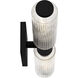 Hawes 2 Light 23.5 inch Matte Black Bath Light Wall Light, Medium