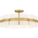 Sweeney 6 Light 30 inch Soft Gold Semi-Flush Mount Ceiling Light, Extra Large