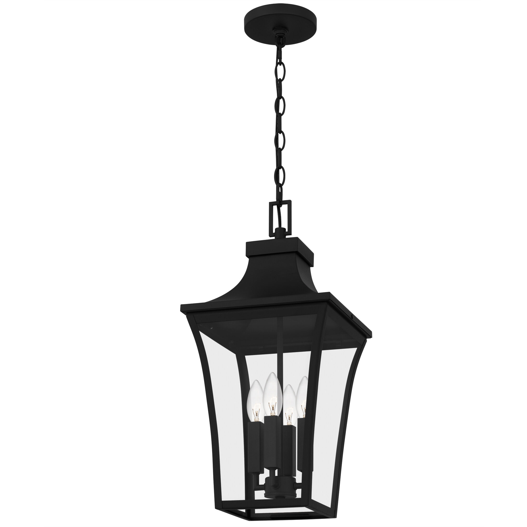 Quentin 4 Light 10 inch Earth Black Mini Pendant Ceiling Light, Small
