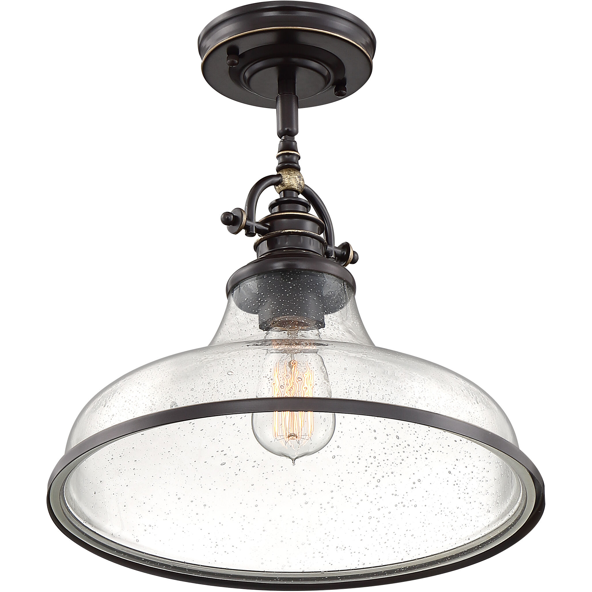 Grant 1 Light 14 inch Palladian Bronze Pendant Ceiling Light