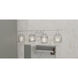 Lucy 4 Light 29 inch Brushed Nickel Bath Light Wall Light, Extra Large