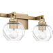 Celina 2 Light 16 inch Bronze Gold Bath Light Wall Light, Medium