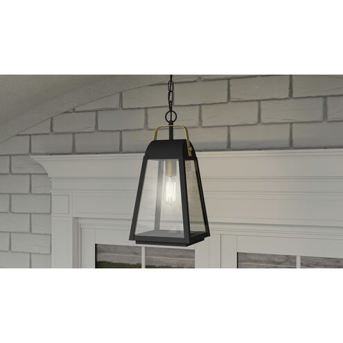 O'Leary 1 Light 8 inch Earth Black Outdoor Hanging Lantern, Large