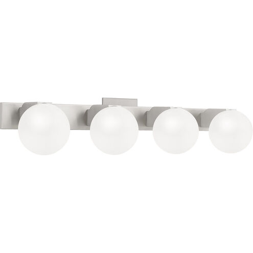 Clements 4 Light 32 inch Brushed Nickel Bath Light Wall Light