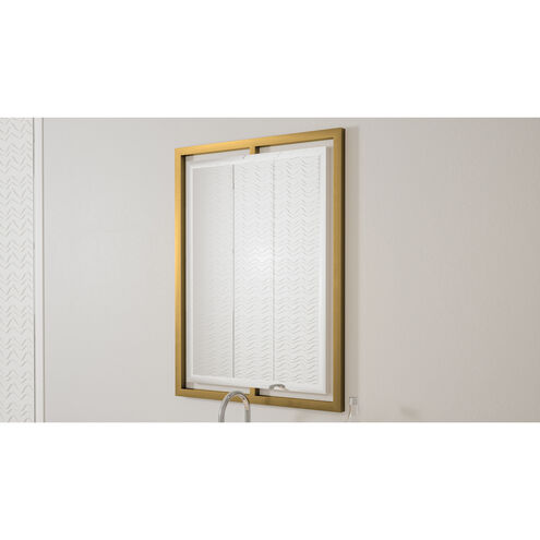 Quoizel Reflections 32 X 24 inch Weathered Brass Mirror