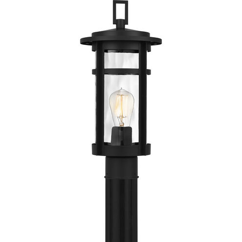 Uma 1 Light 17.25 inch Matte Black Outdoor Post Lantern, Large