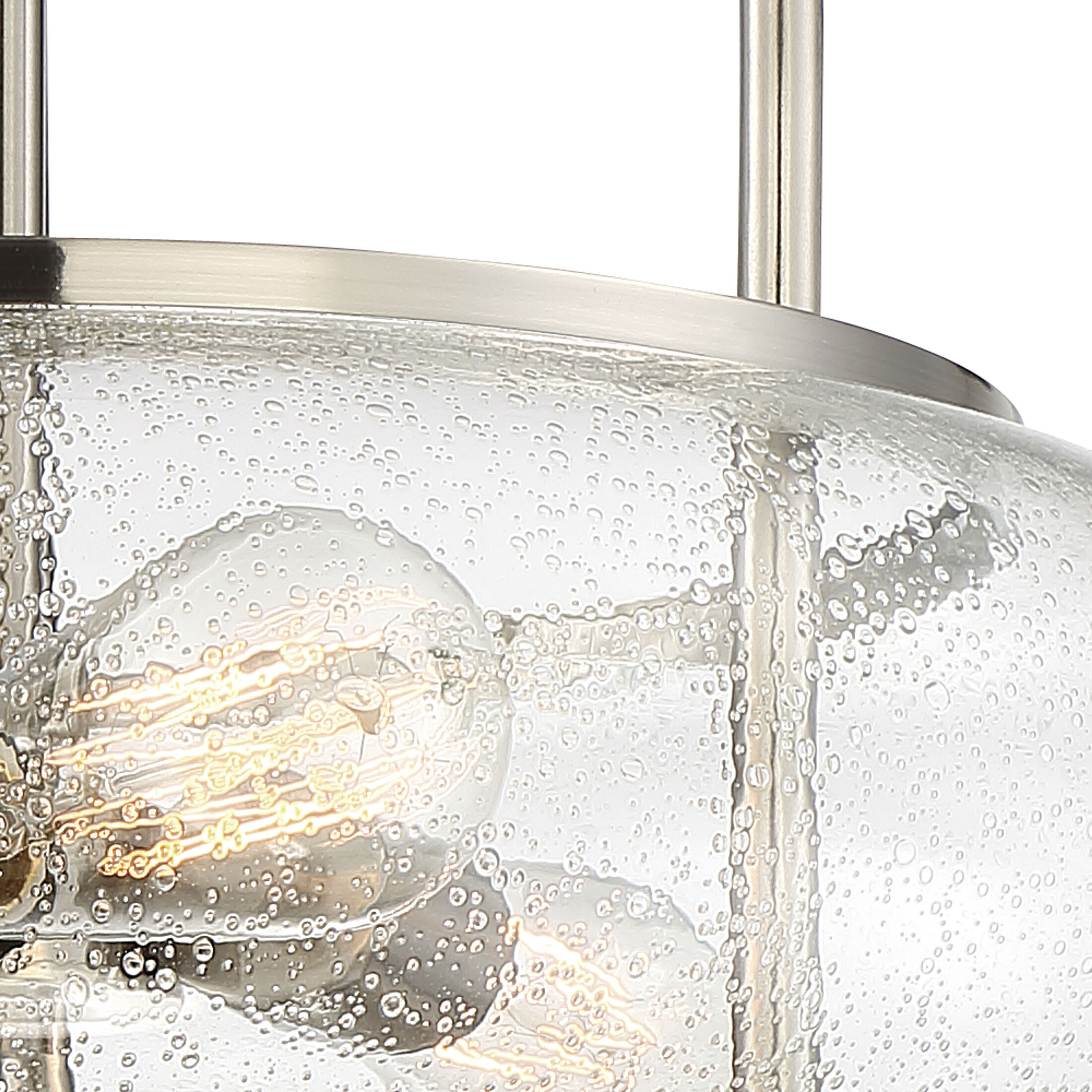 【お得】 Trilogy 3 Light 16 inch Brushed Nickel Semi-Flush Mount 花瓶・フラワースタンド