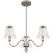 McKinney 3 Light 21.75 inch Brushed Nickel Chandelier Ceiling Light