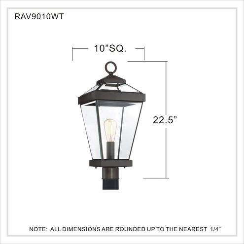 Ravine 1 Light 23 inch Western Bronze Outdoor Post Lantern