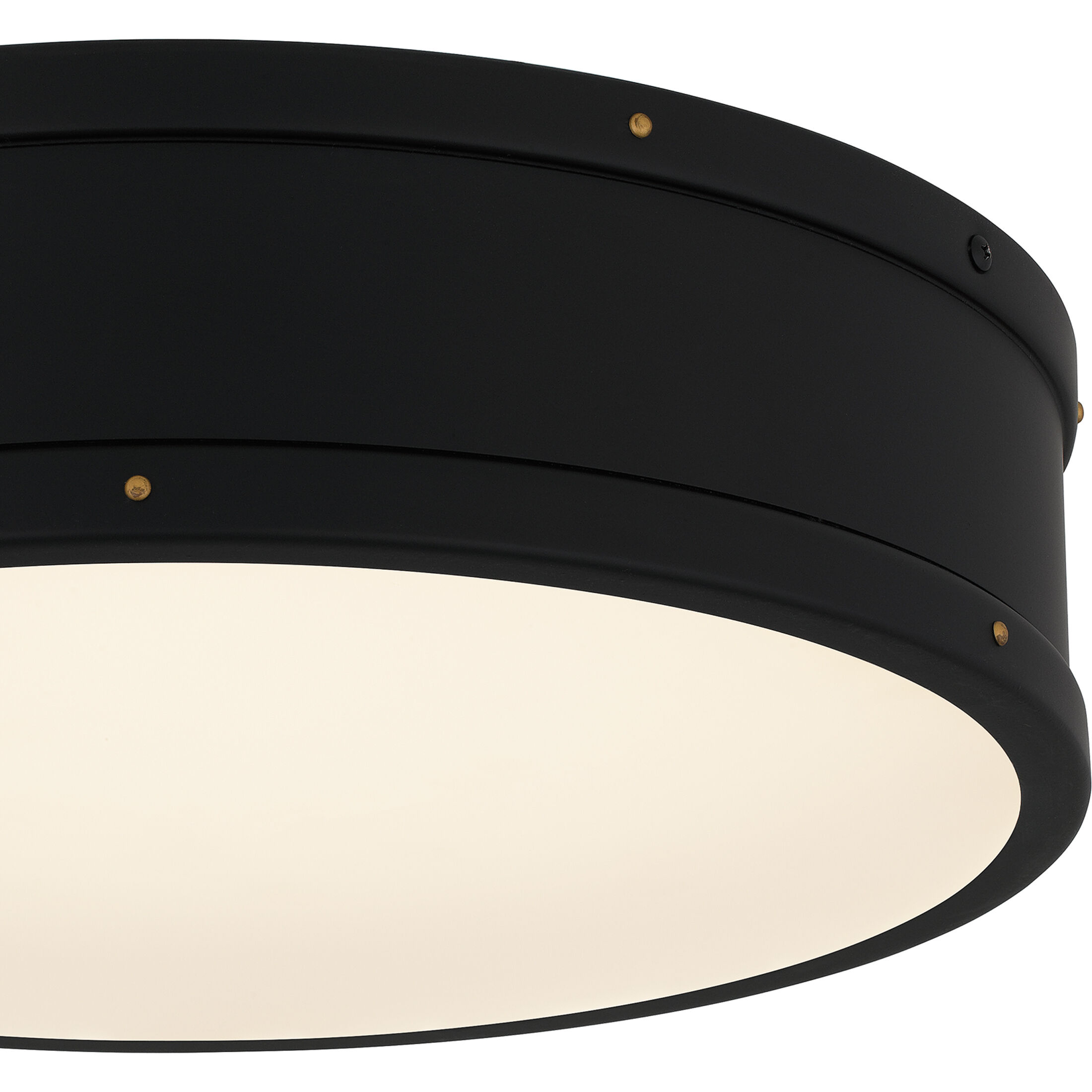 Ahoy LED 16 inch Matte Black Flush Mount Ceiling Light, Medium