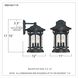 Marblehead 3 Light 18 inch Mystic Black Outdoor Wall Lantern