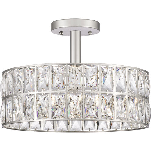 Quoizel Coffman 3 Light 14 inch Polished Nickel Semi-Flush Mount Ceiling Light QF4046PK - Open Box