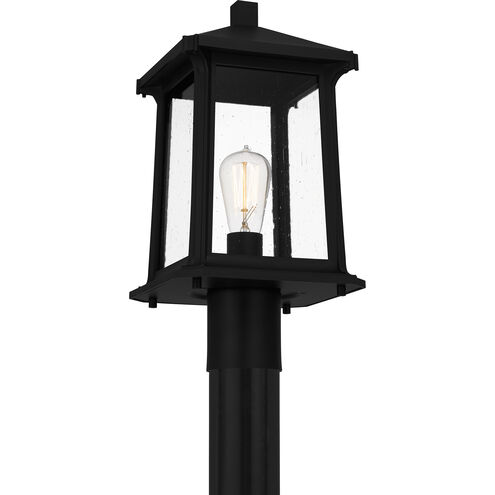 Satterfield 1 Light 17 inch Matte Black Outdoor Post Lantern