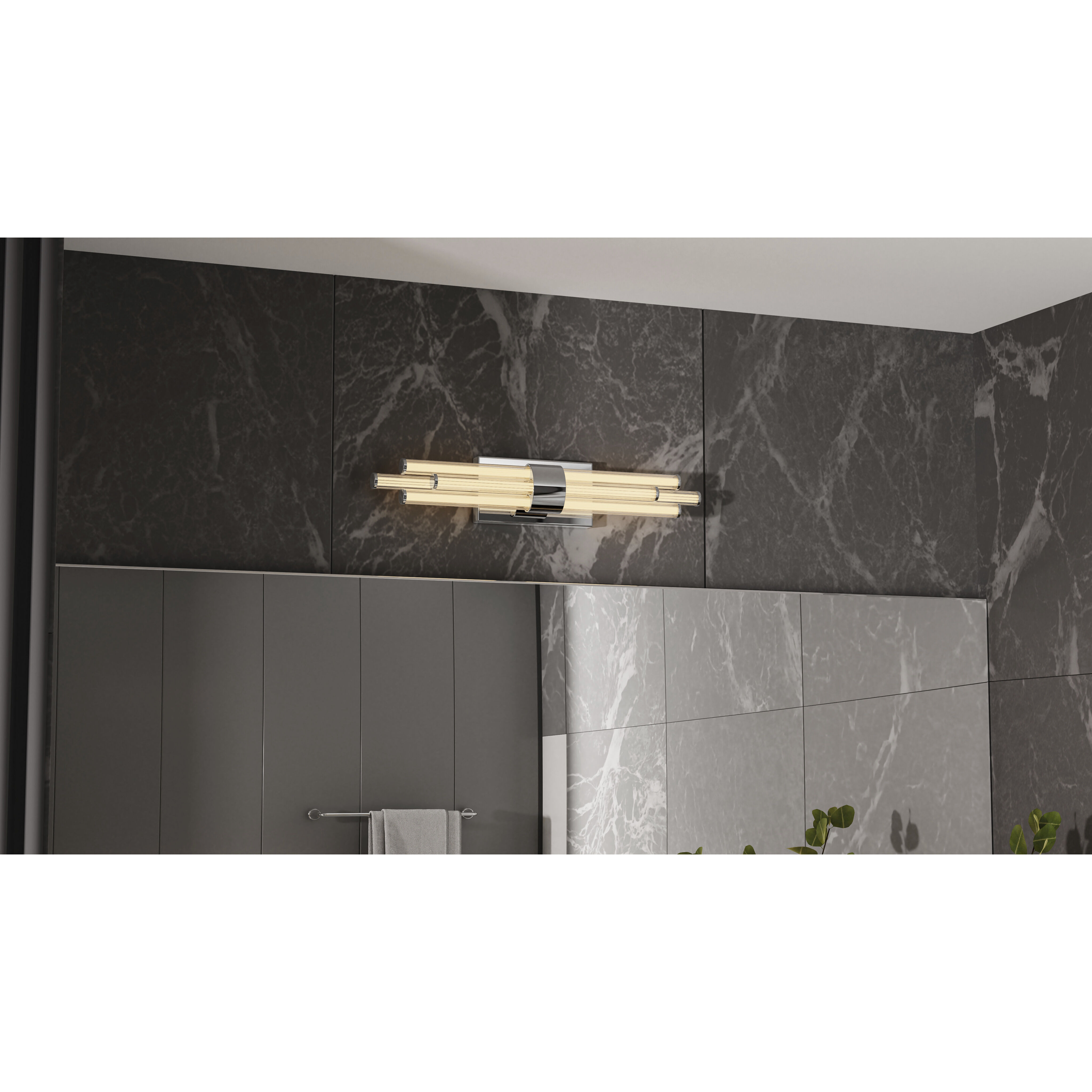 Talbott LED 24 inch Polished Chrome Bath Light Wall Light, Medium