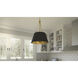 Aberdale 4 Light 19 inch Matte Black Pendant Ceiling Light