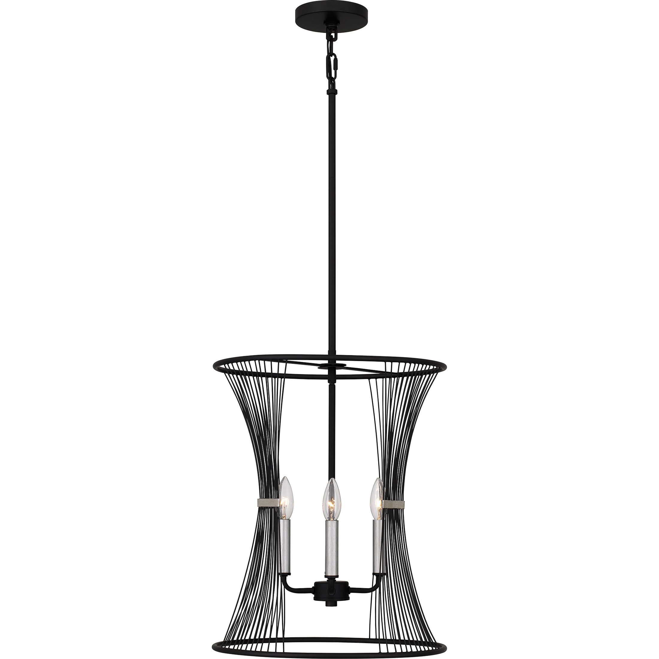 Leiland 4 Light 16 inch Matte Black Pendant Ceiling Light