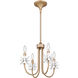 Remy 4 Light 16 inch Bronze Gold Chandelier Ceiling Light