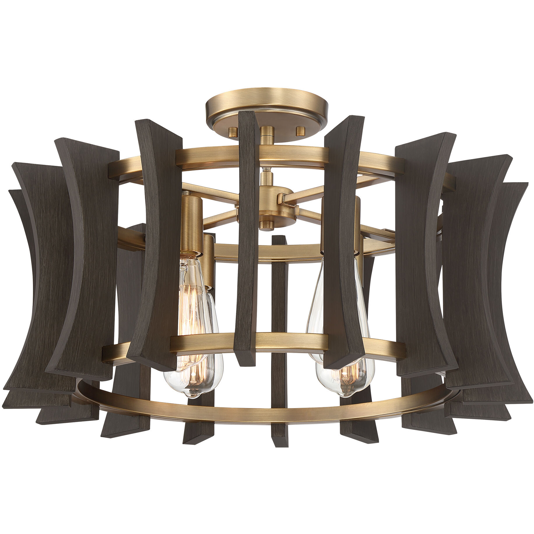 Cordelia 4 Light 21 inch Aged Brass Pendant Ceiling Light