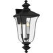 Farley 3 Light 25.25 inch Matte Black Outdoor Wall Lantern