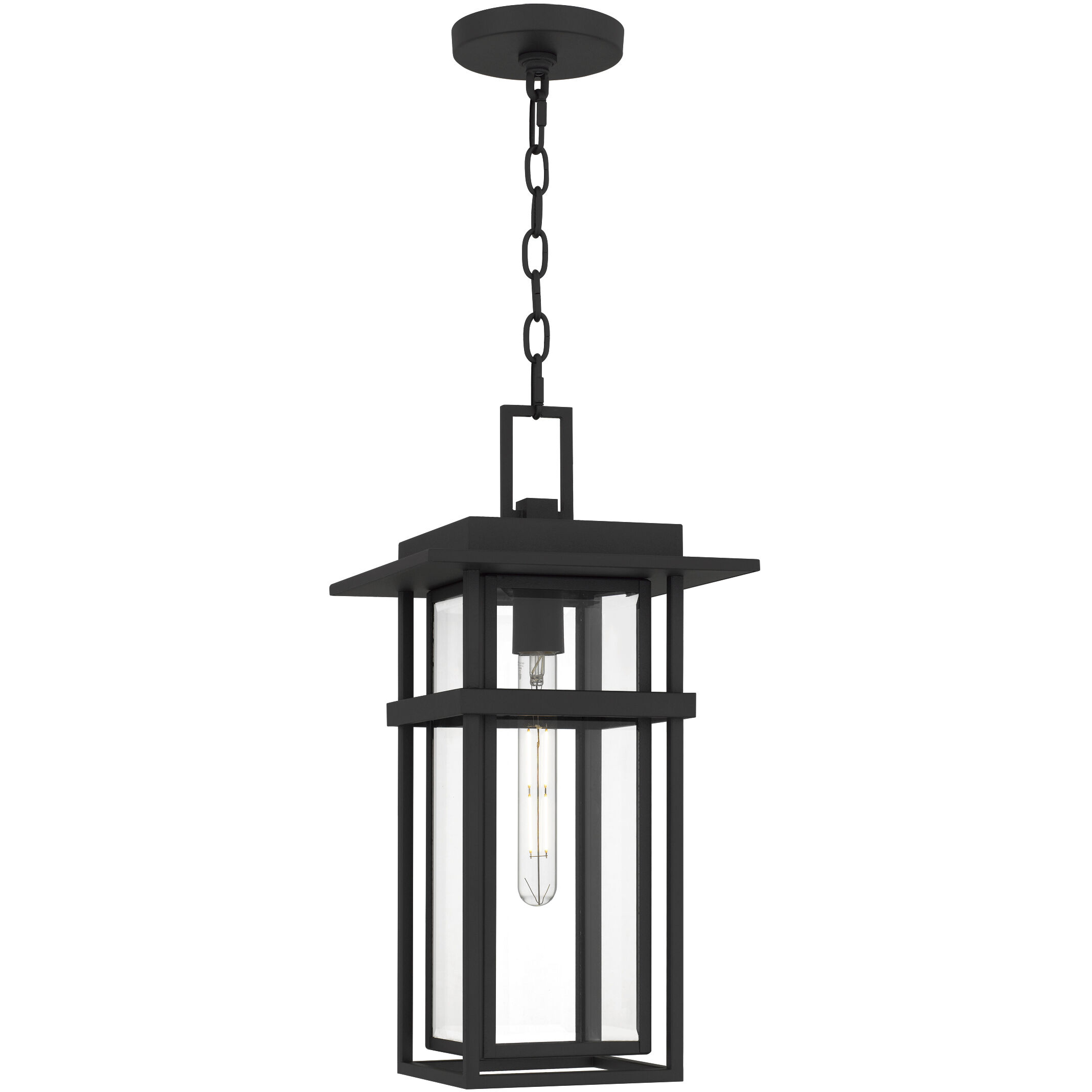 Morgan 1 Light 10 inch Earth Black Outdoor Hanging Lantern
