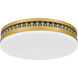 Carey LED 16 inch Brushed Gold Flush Mount Ceiling Light, Medium