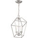 Aviary 3 Light 10 inch Brushed Nickel Foyer Chandelier Ceiling Light