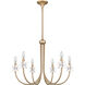 Remy 6 Light 30 inch Bronze Gold Chandelier Ceiling Light