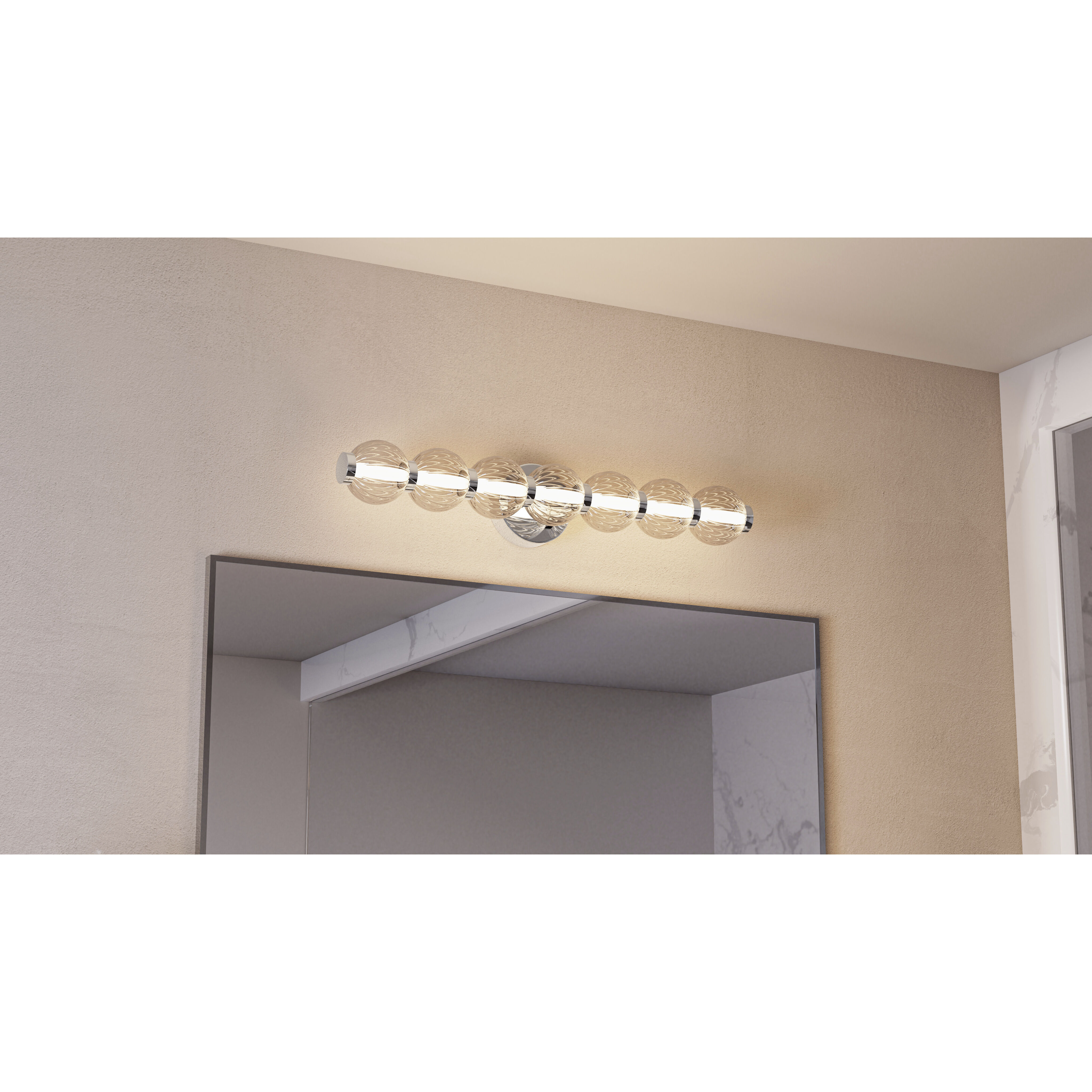 Elway LED 25.25 inch Polished Chrome Bath Light Wall Light, Medium