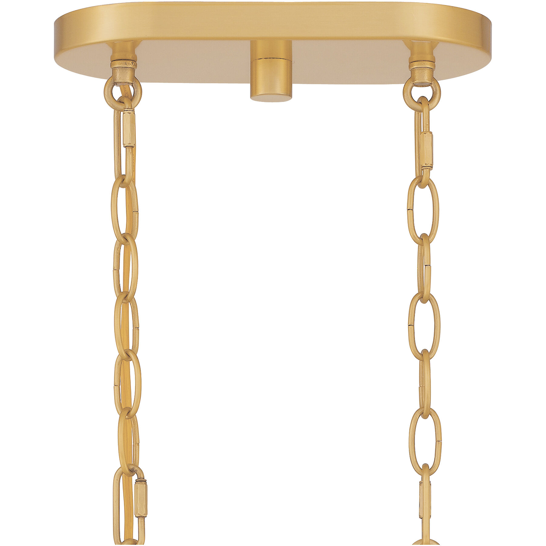 Abner 4 Light 32 inch Aged Brass Linear Chandelier Ceiling Light