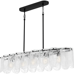 Cassidy 5 Light 43 inch Matte Black Linear Chandelier Ceiling Light, Large