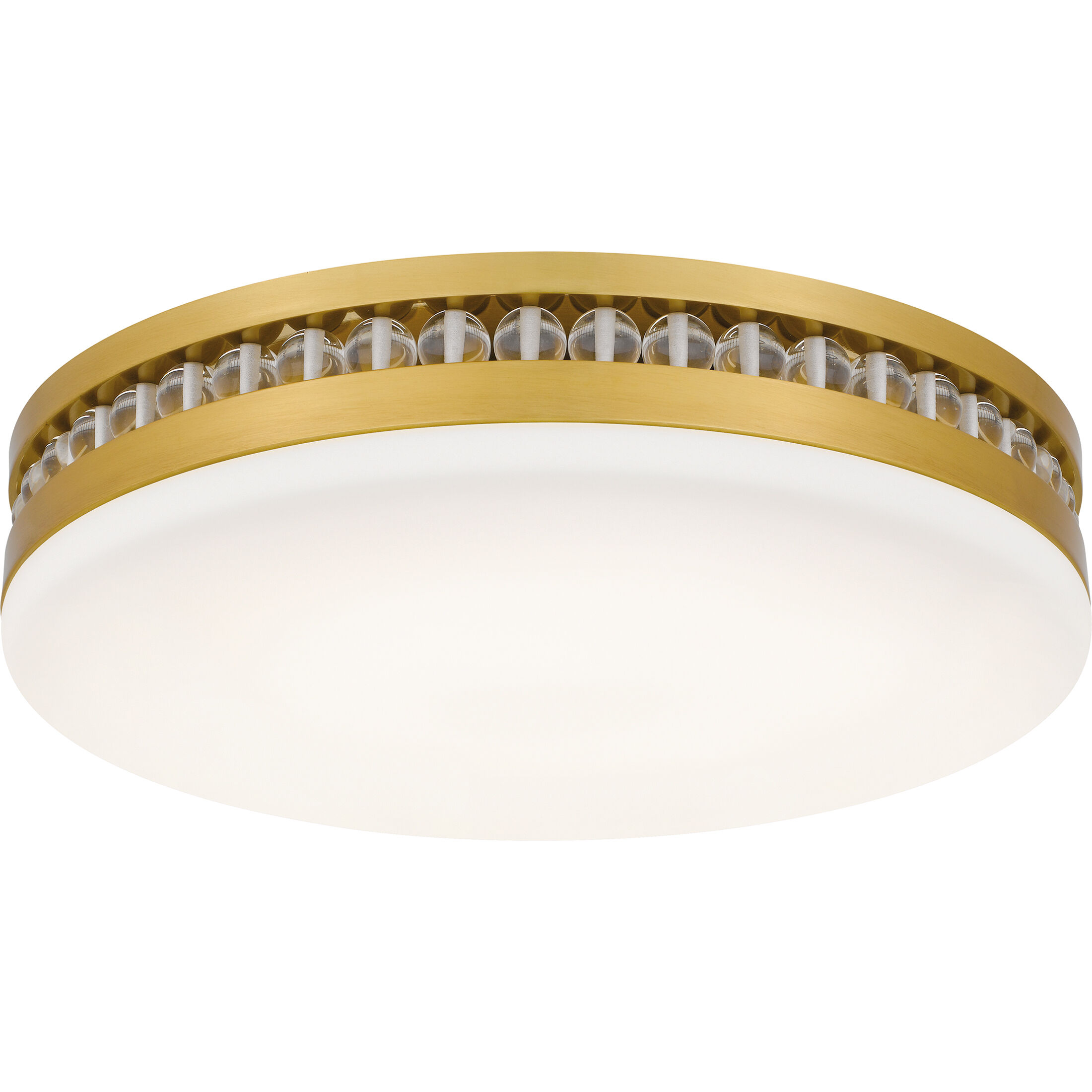 Carey LED 16 inch Brushed Gold Flush Mount Ceiling Light, Medium
