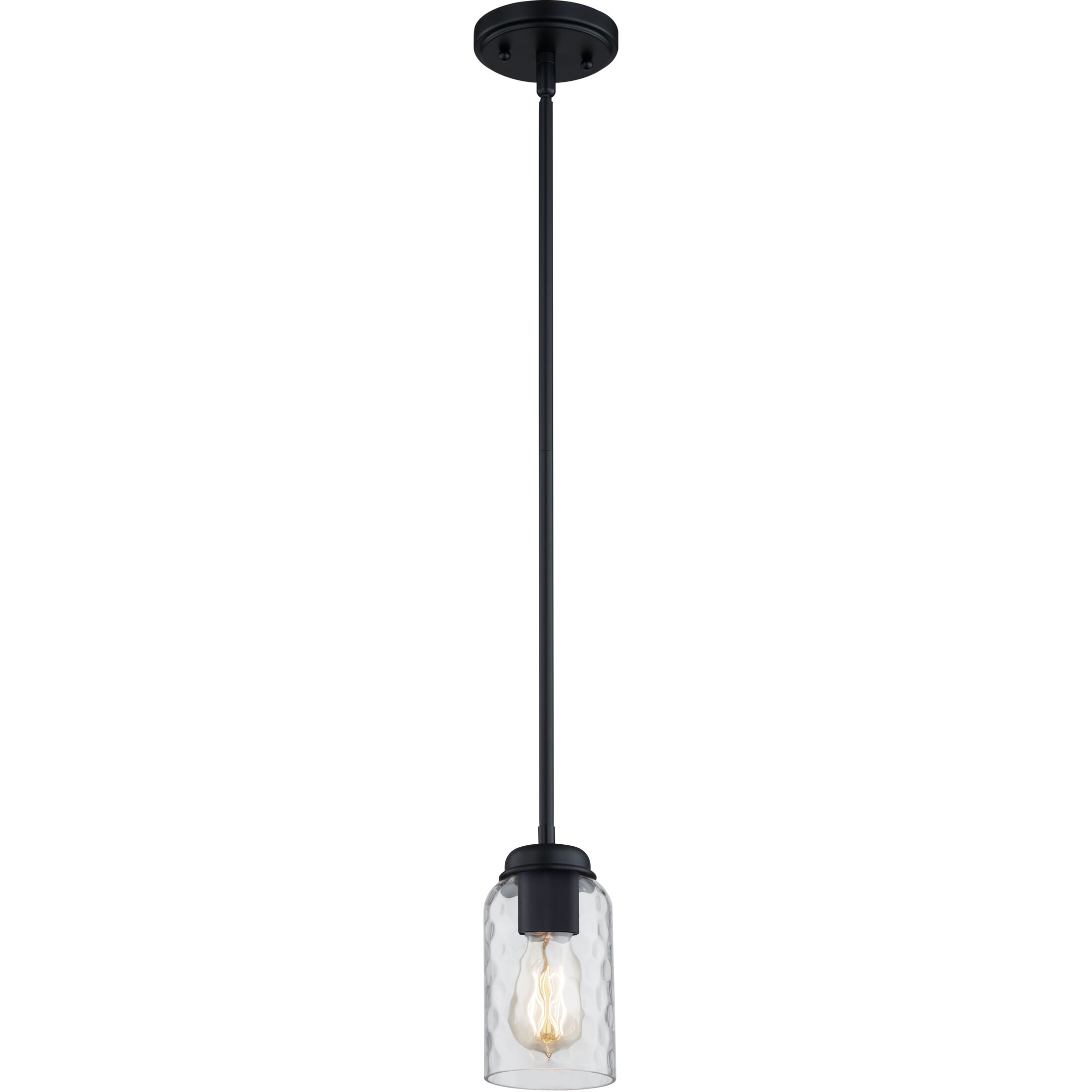 Blanche 1 Light 4 inch Matte Black Mini Pendant Ceiling Light