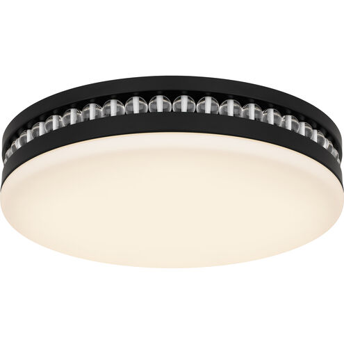 Carey LED 16 inch Matte Black Flush Mount Ceiling Light, Medium