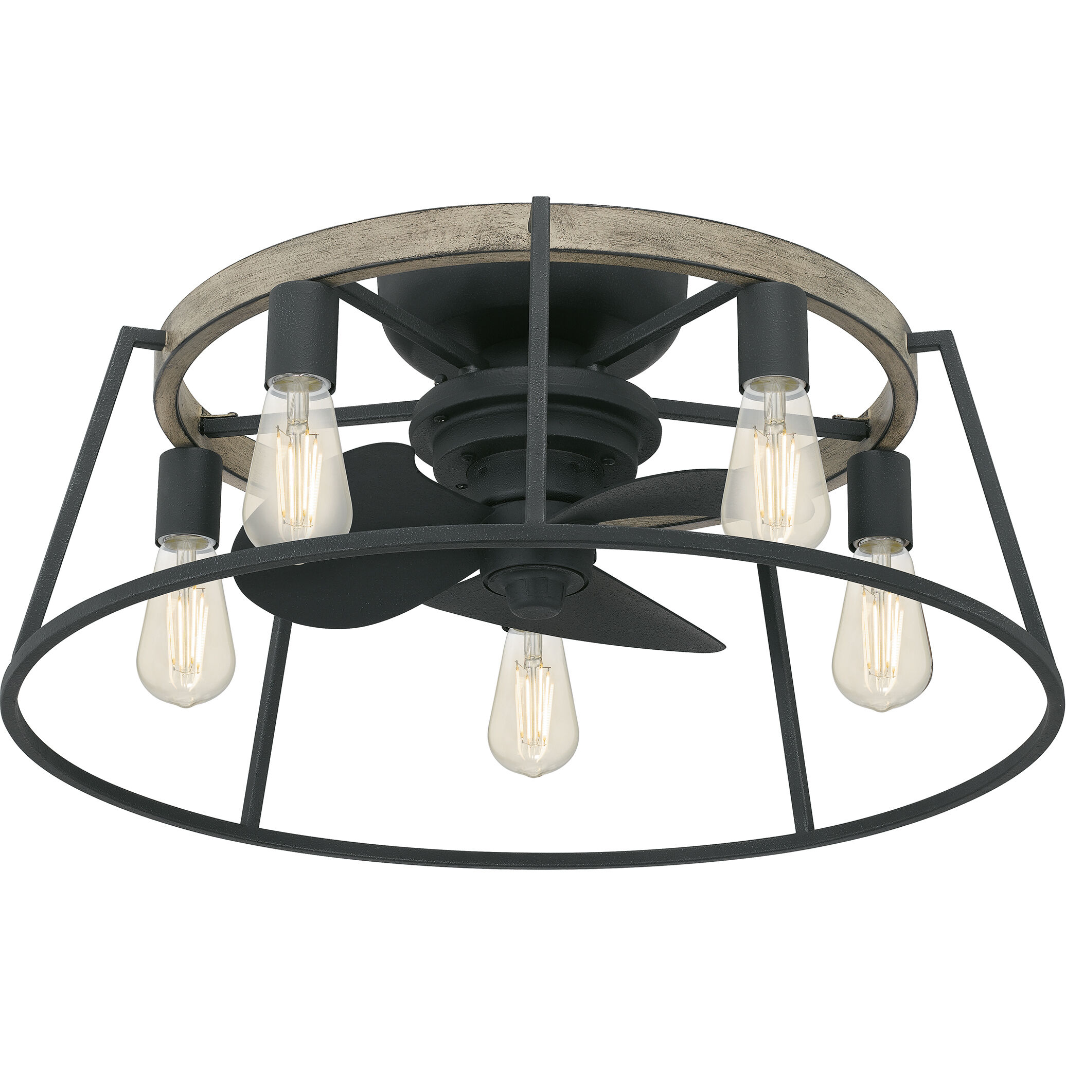 Brockton 24 inch Grey Ash Fandelier