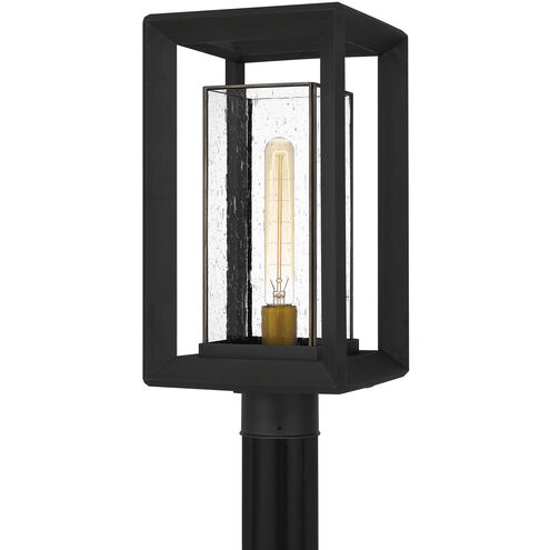 Quoizel Infinger 1 Light 18 inch Earth Black Outdoor Post Lantern, Large INF9009EK - Open Box