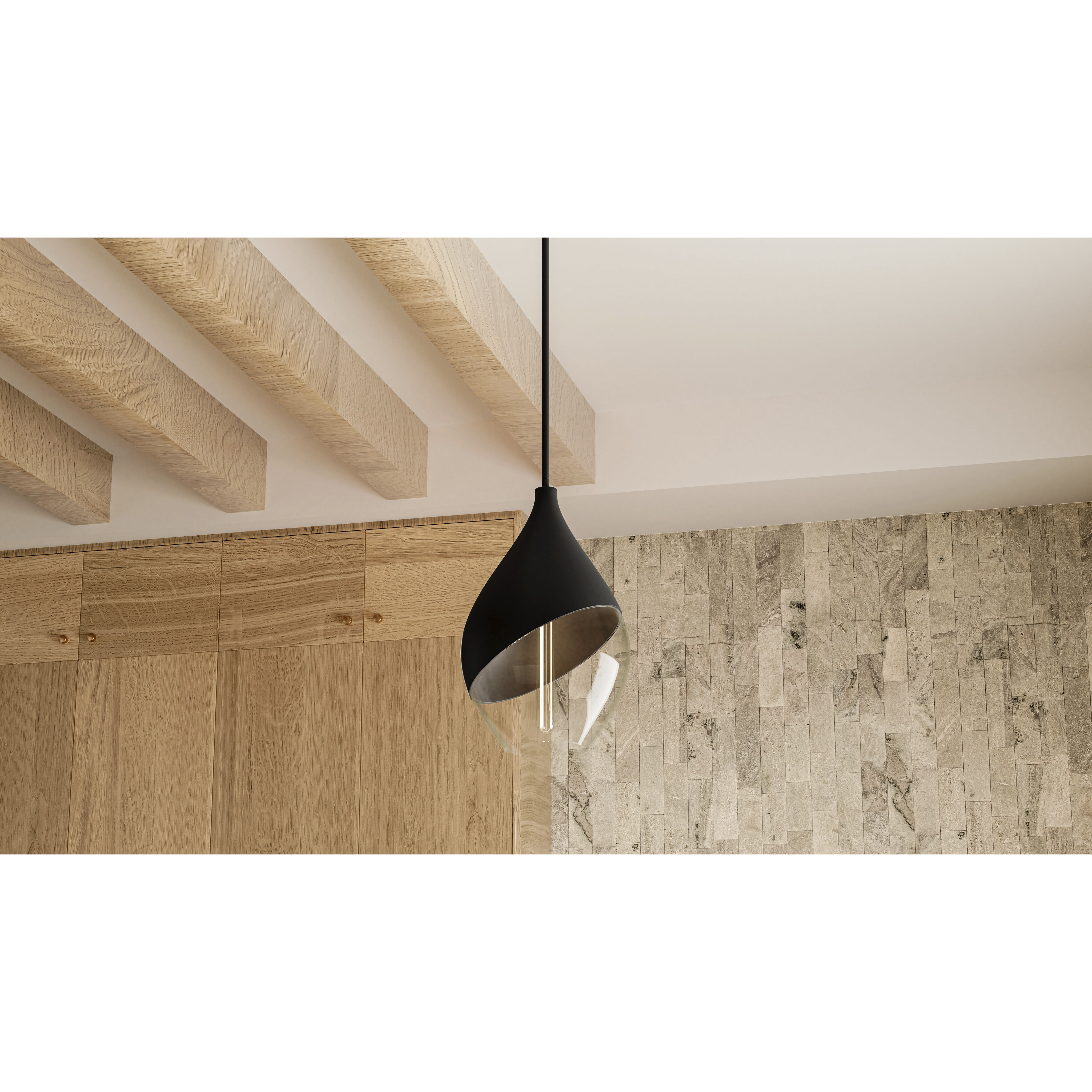 Drover 1 Light 12 inch Matte Black Pendant Ceiling Light