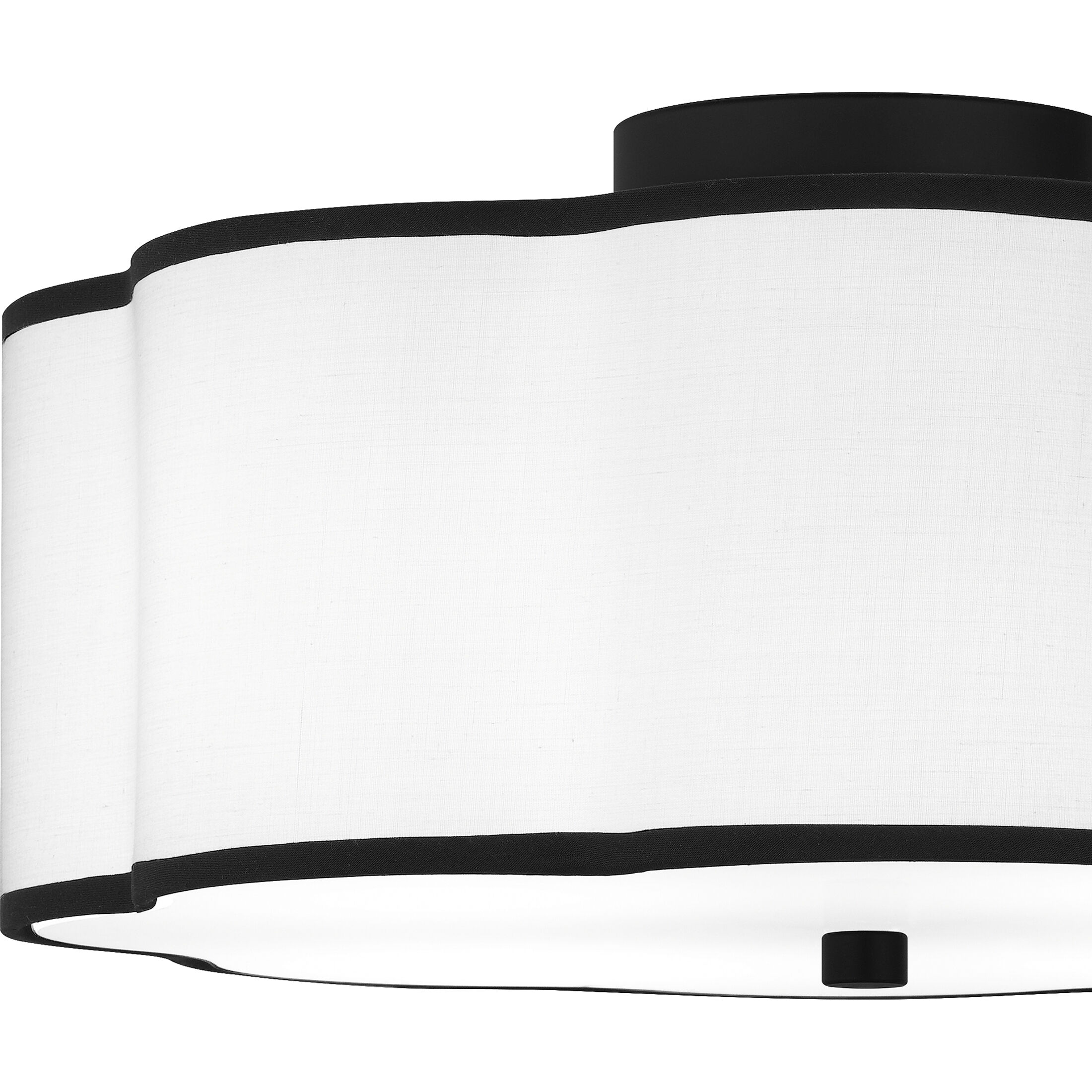 Mabry 4 Light 16 inch Matte Black Semi-Flush Mount Ceiling Light