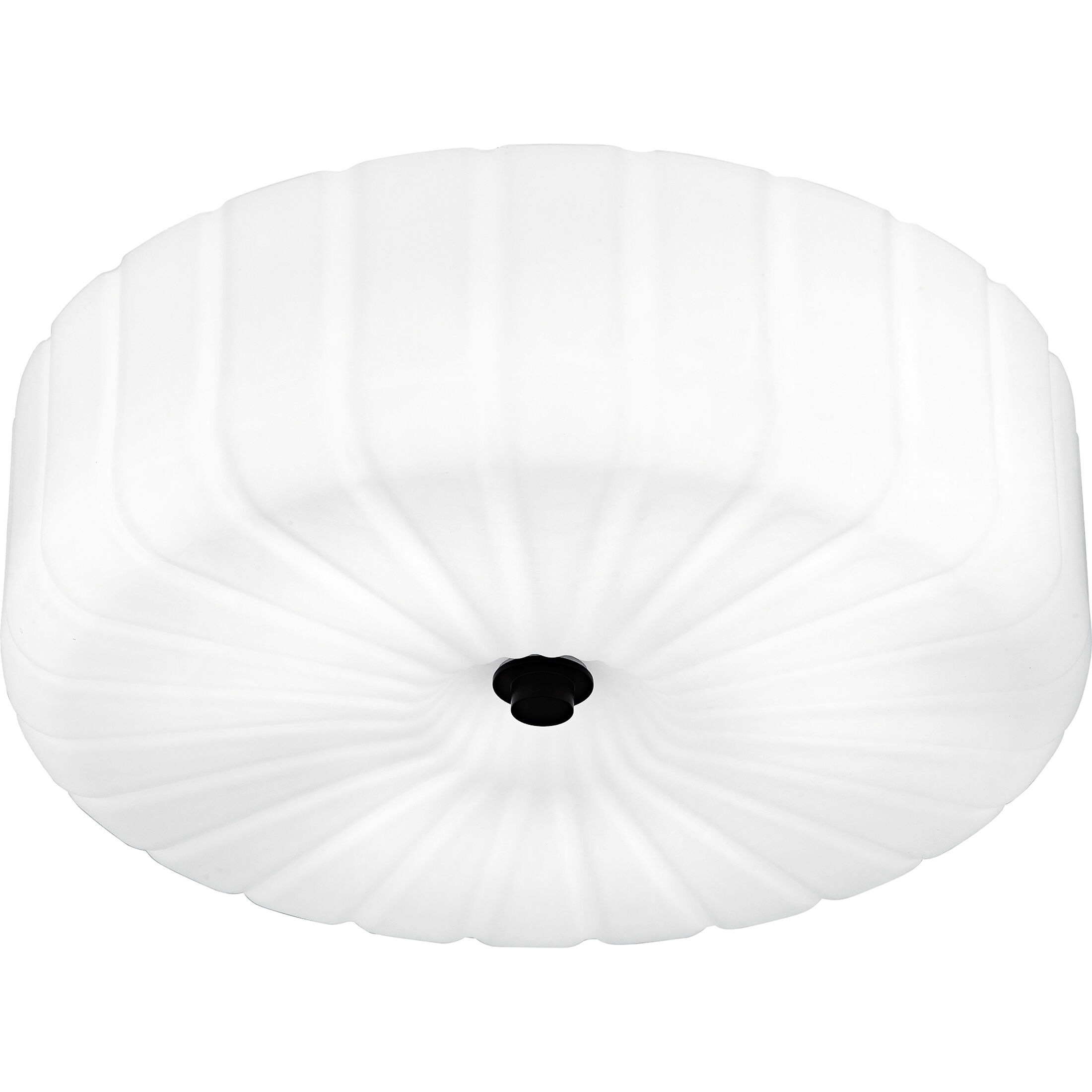 Oberman LED 15 inch Matte Black Flush Mount Ceiling Light, Medium