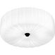 Oberman LED 15 inch Matte Black Flush Mount Ceiling Light, Medium