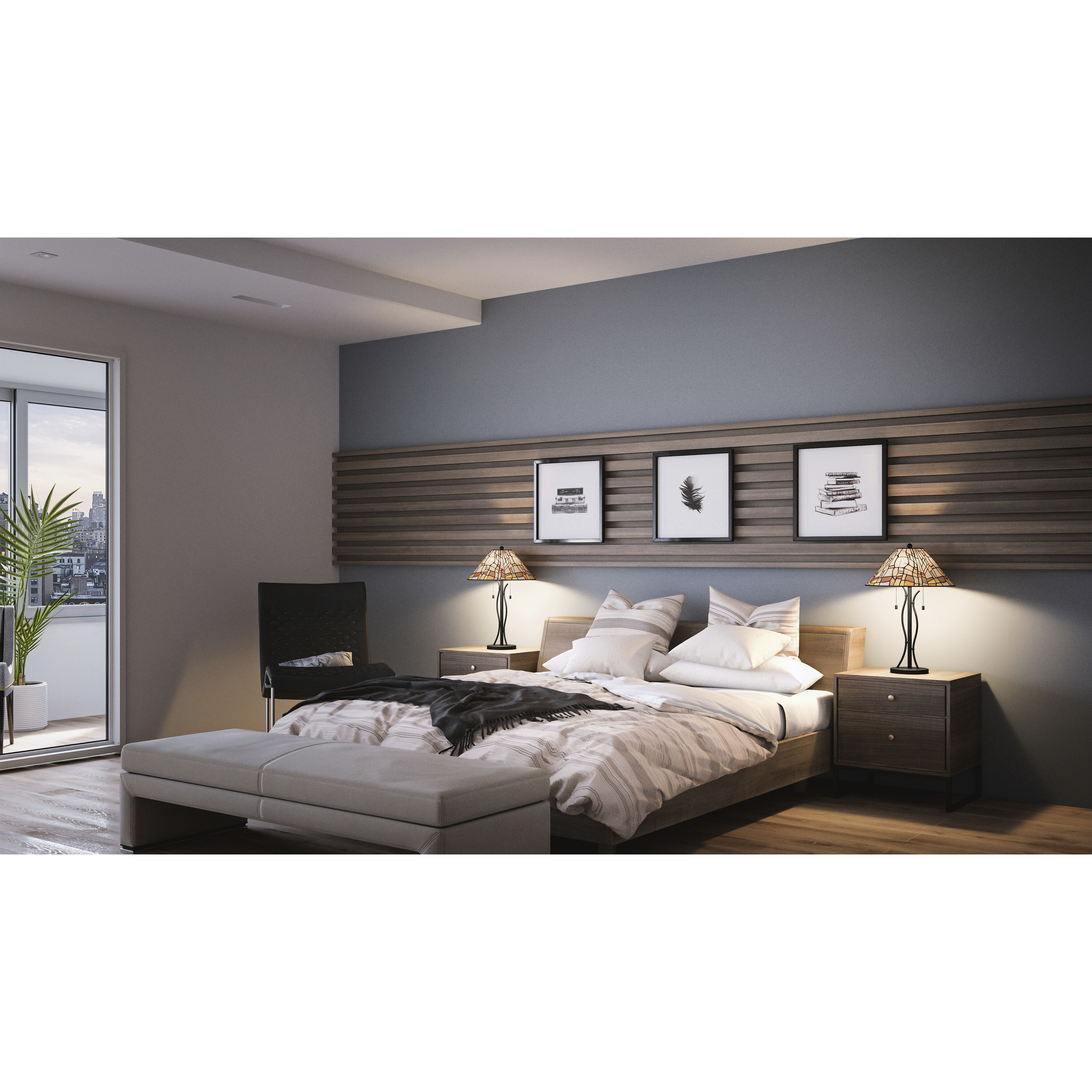 Stinson 24.25 inch 75.00 watt Matte Black Table Lamp Portable Light