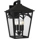 Jaxon 4 Light 17.25 inch Western Bronze Outdoor Wall Lantern