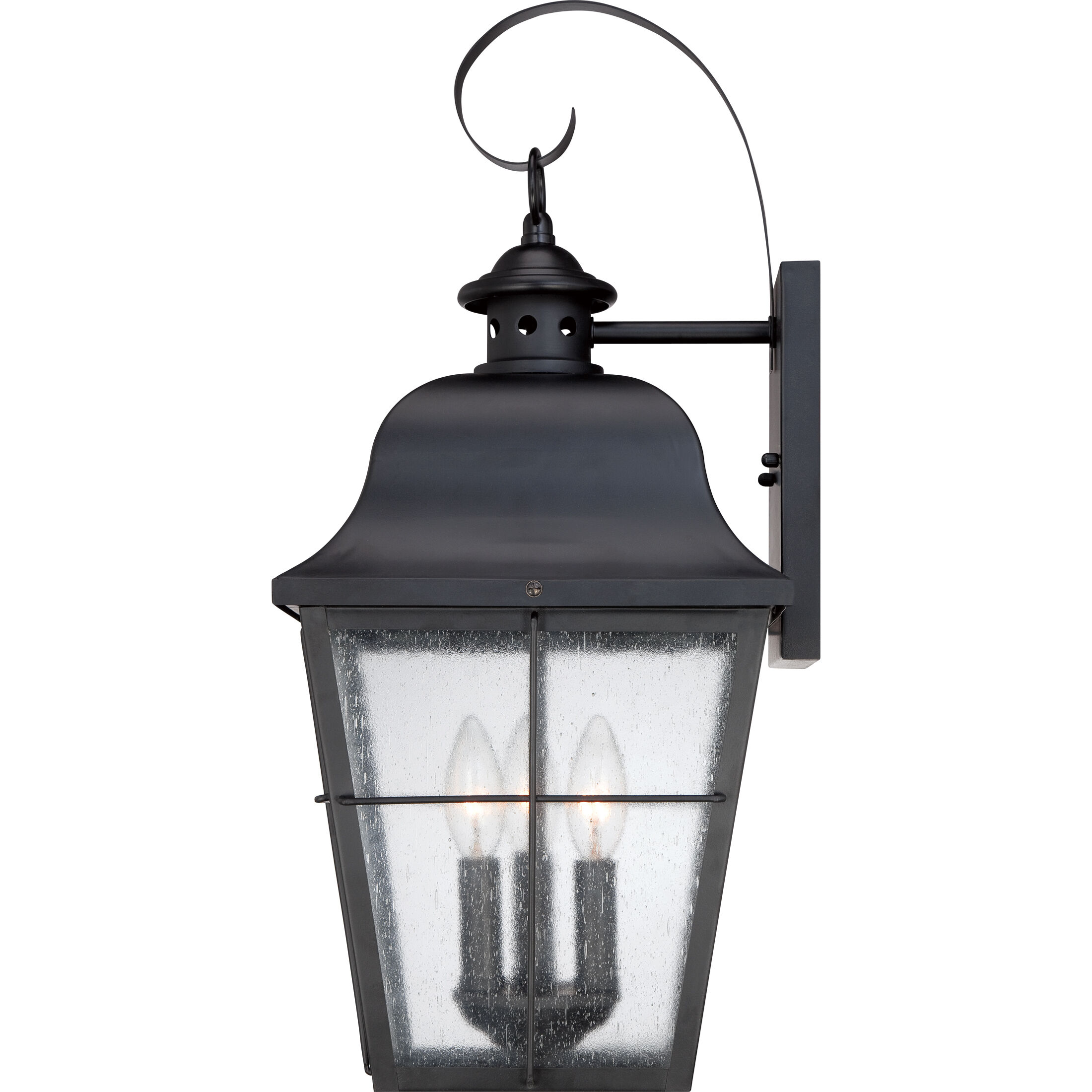 Millhouse 3 Light 22 inch Mystic Black Outdoor Wall Lantern