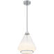 Haze 1 Light 10.5 inch Polished Chrome Mini Pendant Ceiling Light, Small