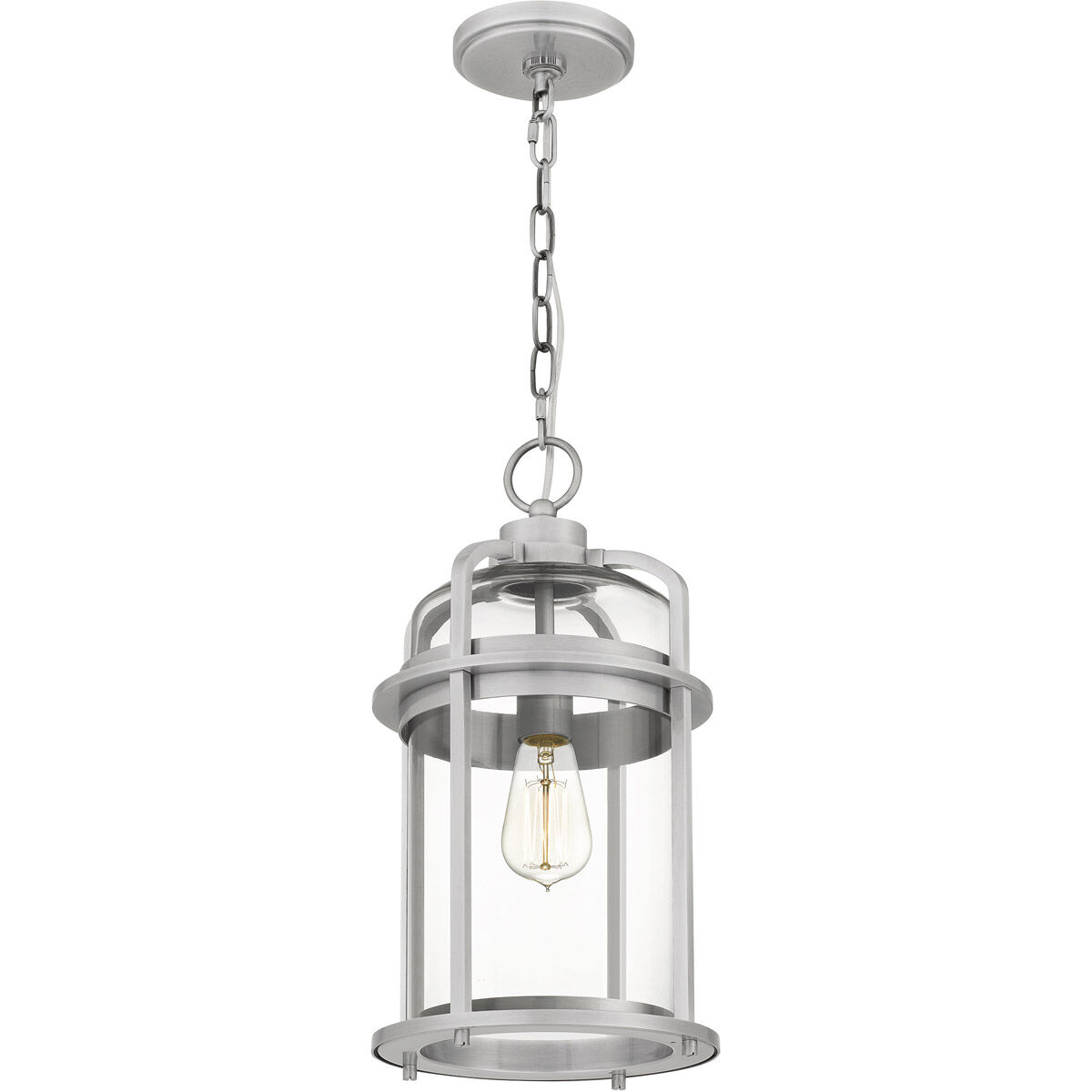 Carrington 1 Light 9 inch Industrial Aluminum Mini Pendant Ceiling Light, Small