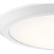 Verge LED 16 inch Fresco Flush Mount Ceiling Light in White Lustre